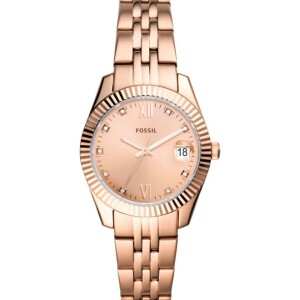 Women's Scarlette Stone Studded Analog Watch ES4898 - 32 mm - Rose Gold