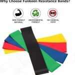 5-Piece Skin-Friendly Resistance Fitness Bands Large