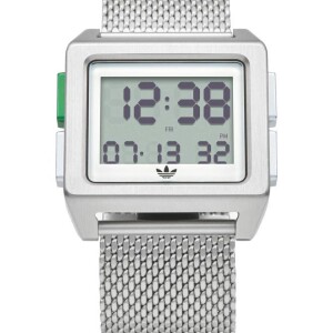 Men's Water Resistant Digital Watch Z01-3244-00 - 36 mm - Silver