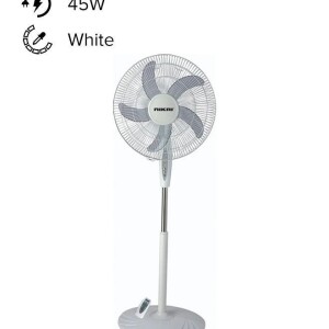 Pedestal Fan With Remote 5 Blades 45 W NPF1634RT White