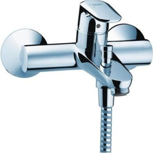 Single Lever Bath Mixer For Exposed Installation Silver 3kg
