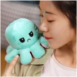 Double-Sided Two-Colour Flip Octopus Durable Pp Cotton Plush Toy For Kids 20cm