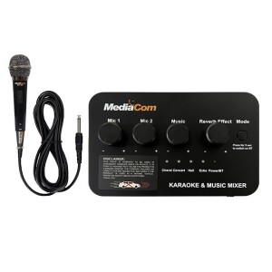 KK Mobile Mixer With Corded Mic MCI Mix-88 Black