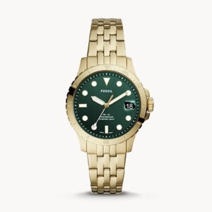 Men's FB-01 Round Shape Stainless Steel Analog Wrist Watch 36 mm - Gold - ES4746
