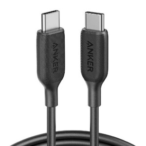 Ultra-Durable High Speed Charging And Syncing USB-C to USB-C Cable Black