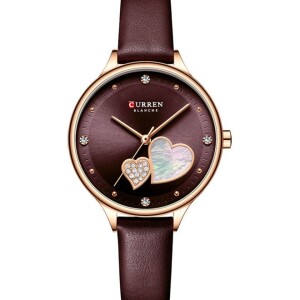 Women's Fashion Analog Wrist Watch - 33 mm - Burgundy