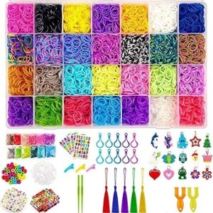 12000 -Piece Rainbow Rubber Bands