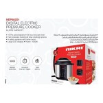 1000W Electric Digital Pressure Cooker 6 l 1000 W NEP682D1 black