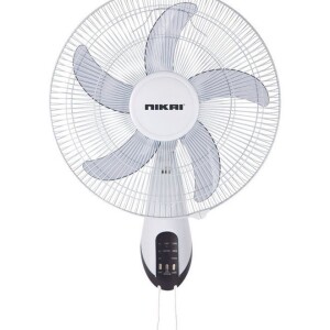 16� Wall Fan With Remote 45 W NWF1636RT1 White