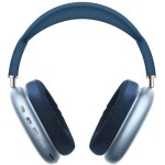P9 Bluetooth Wireless Headset Over-Ear Headphone With Mic Blue/Silver