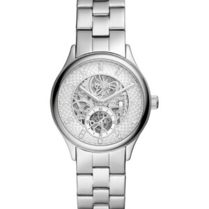 Women's Analog Wrist Watch With Stainless Steel Strap - 36 mm - Silver