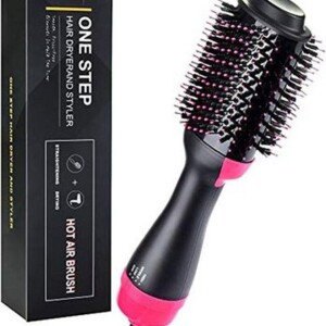 One Step Hair Dryer And Styler Black/Pink 35x10cm