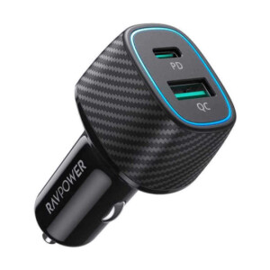 RP-VC009 48W Dual Port Car Charger With PD30W + QC3.0