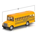 Set of 2 Pull Back School Bus Toy