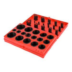 419-Piece Assortment Seal Gasket O-Ring Kit Red/Black
