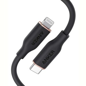 PowerLine III Flow USB-C with Lightning Connector, 3ft Black