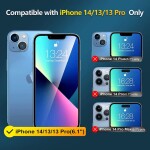 Full Cover Glass Screen Protector For iPhone 14/13/13 Pro 6.1-inch Black