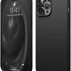 Liquid Silicone Case For Apple iPhone 13 Pro Black