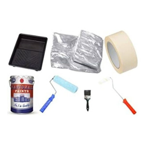 National Water Paint 801 And Tool Set Multicolour 4x5meter