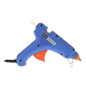 60W 20-Piece Glue Sticks With Gun Blue/Orange 29x23x5cm