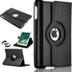 360 Degree Rotating Smart Protective Stand Cover With Auto Sleep/Wake For Apple iPad 10.2/10.5 inch 2019/2020/2021 Tablet Black