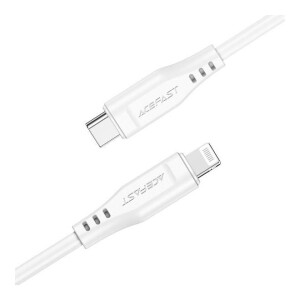 USB-C to Lightning TPE Charging Data Cable White