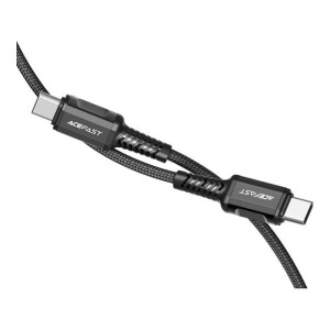 USB-C Aluminum Alloy Charging Data Cable Black
