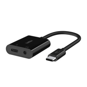 Audio And  USB-C Charge Adapter Black