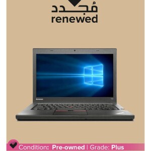 Renewed - Thinkpad T450 (2015) Laptop With 14-Inch Display, Intel Core i5 Processor/4th Gen/4GB RAM/128SSD/Intel HD Graphics Black English Black