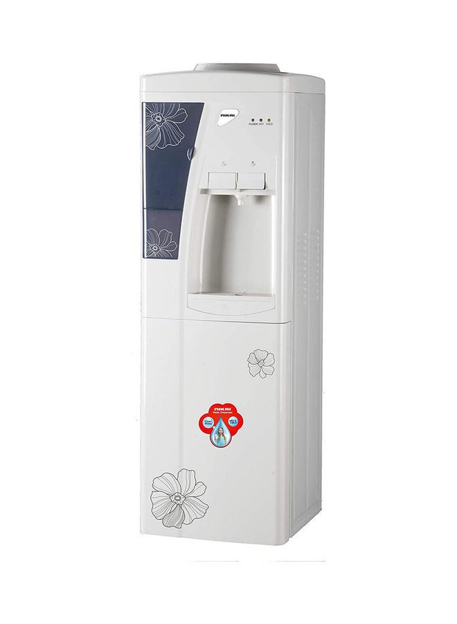 Hot And Cold Water Dispenser With Refrigerator NWD1206NK White