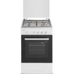 Nikai Gas Cooking Range with Gas Oven with 4 Burners Full Safety (Silver, 50x50cm, U2110N5FS) U2110N5FS White