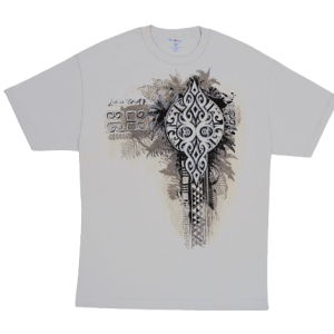 Del Sol Basamat Color Men's T-shirts Island Tribal Gray
