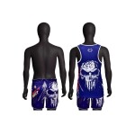 Spall Men's Gym Tank Tops And Shorts Workut Muscle Tee Training Bodybuilding Fitness Sleeveless Muay Thai Sports Boxing Workout Tank Top Shorts