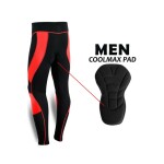 Spall Mens Cycling Tights Coolmax Compression Padded Bicycle Bike Legging Trouser Pant