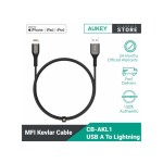 MFi Sync And Charge Kelvar Cable,CB-AKL2 Black