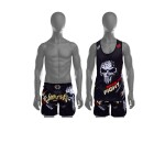 Spall Men's Gym Tank Tops And Shorts Workout Muscle Tee Training Bodybuilding Fitness Sleeveless Muay Thai Sports Boxing Workout Tank Top Shorts