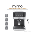 Mirno Espresso Coffee Machine 20 Bar with Touch Sensing