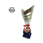 Trophy with Resin Decoration Electroplating Ornament Golden/Black